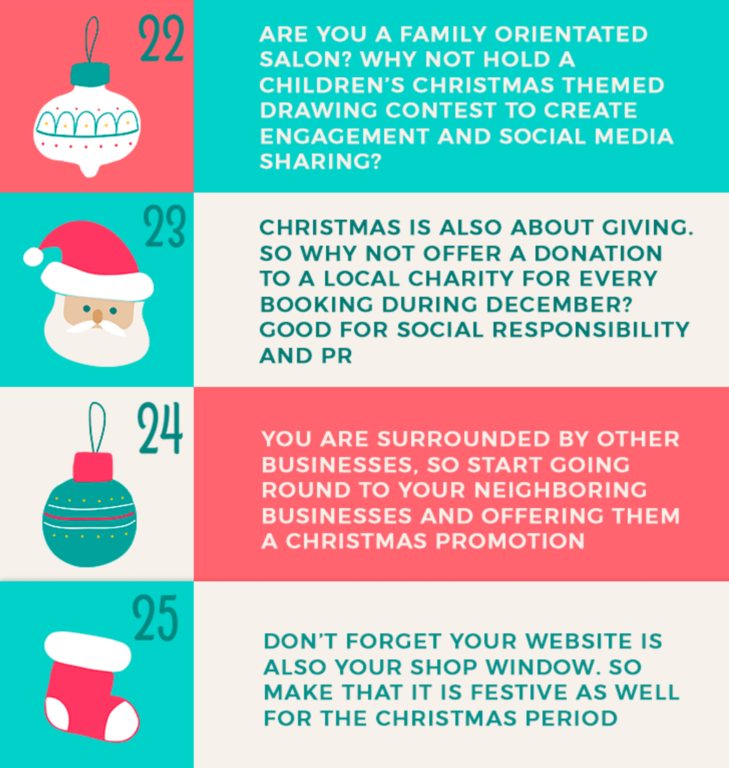 salon christmas promotion ideas